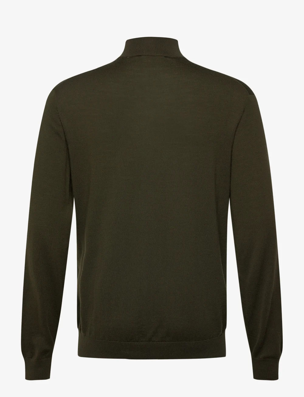 Les Deux - Greyson Half-Zip Merino Knit - pullover mit halbem reißverschluss - chive green - 2