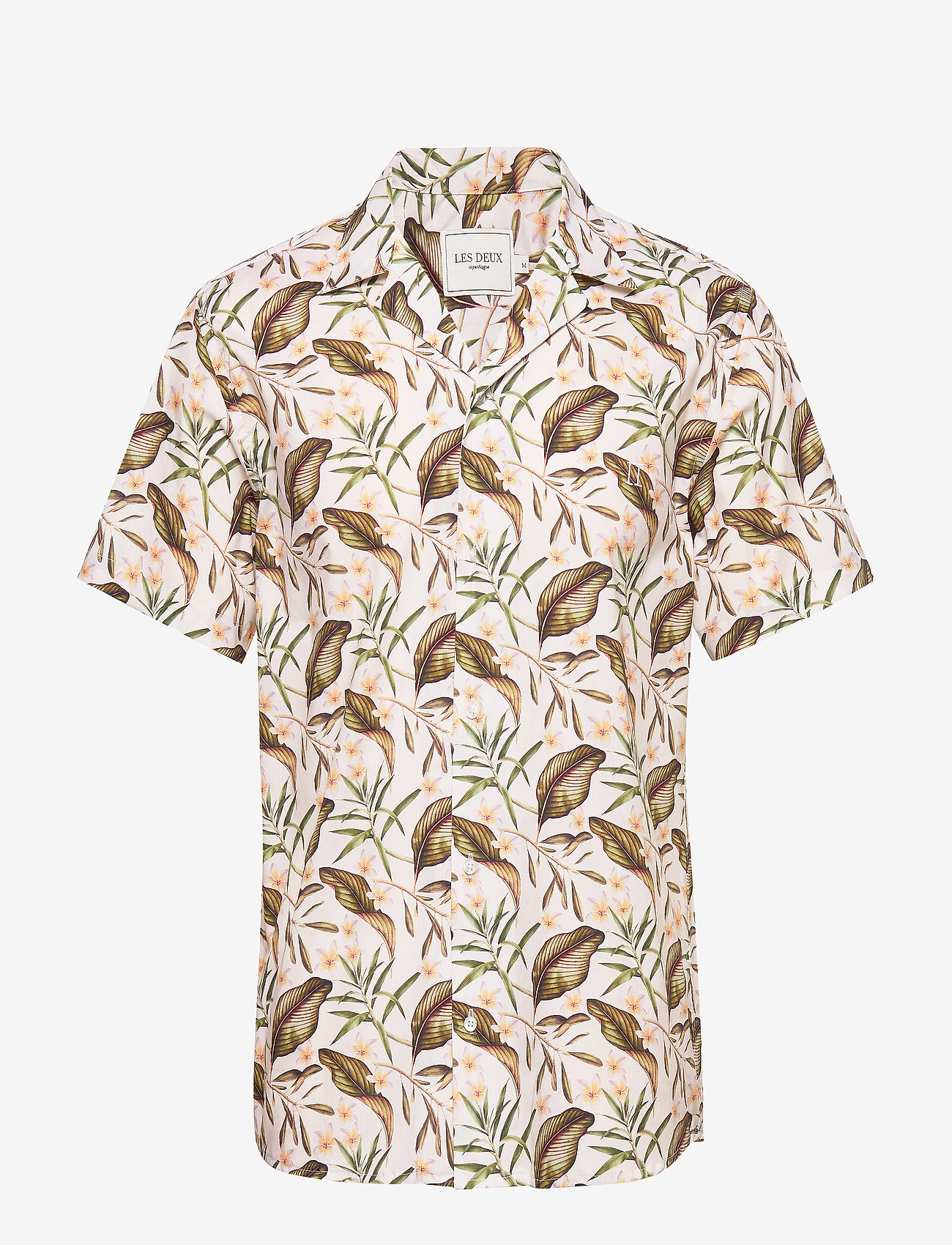Les Deux - Latif Flower Print SS Shirt - off white - 0