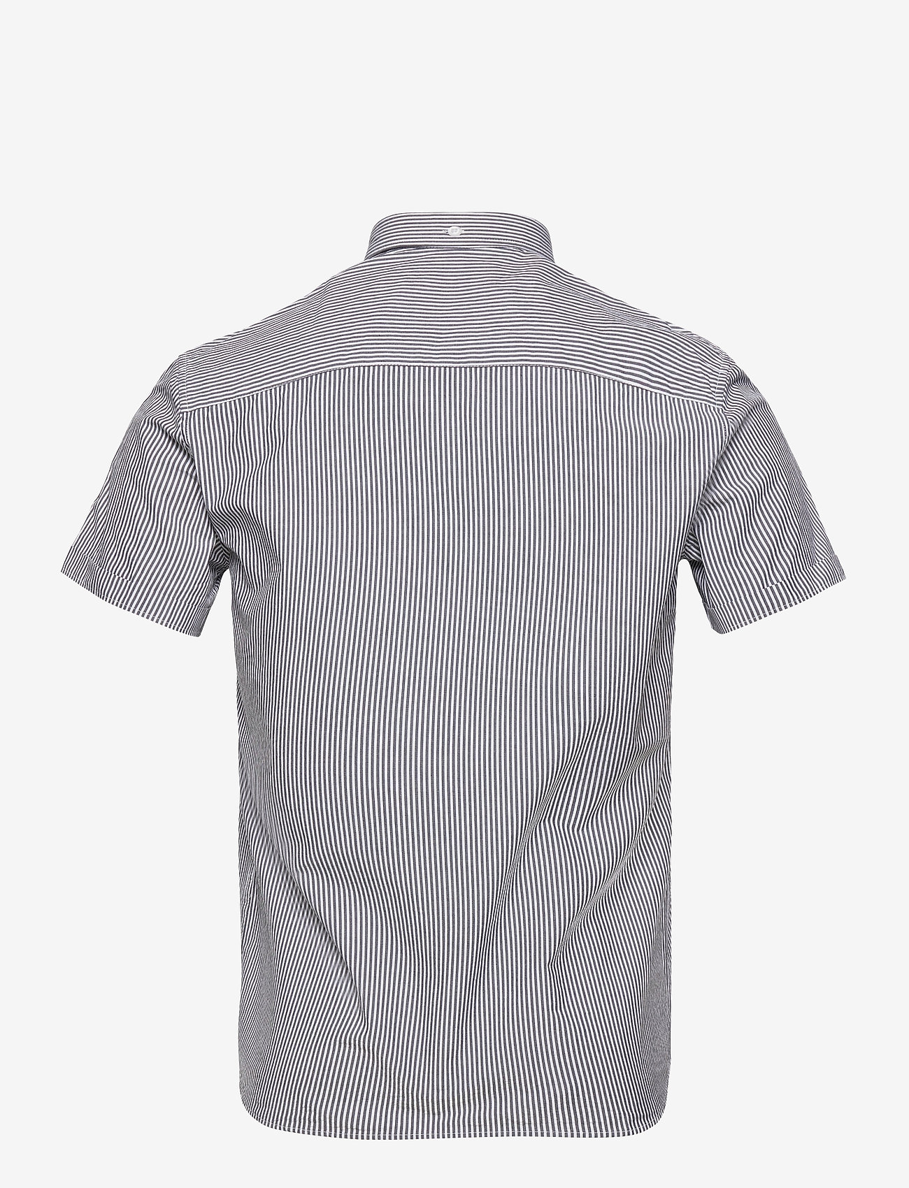 Les Deux - Lyon Seersucker SS Shirt - white/navy stripe - 1