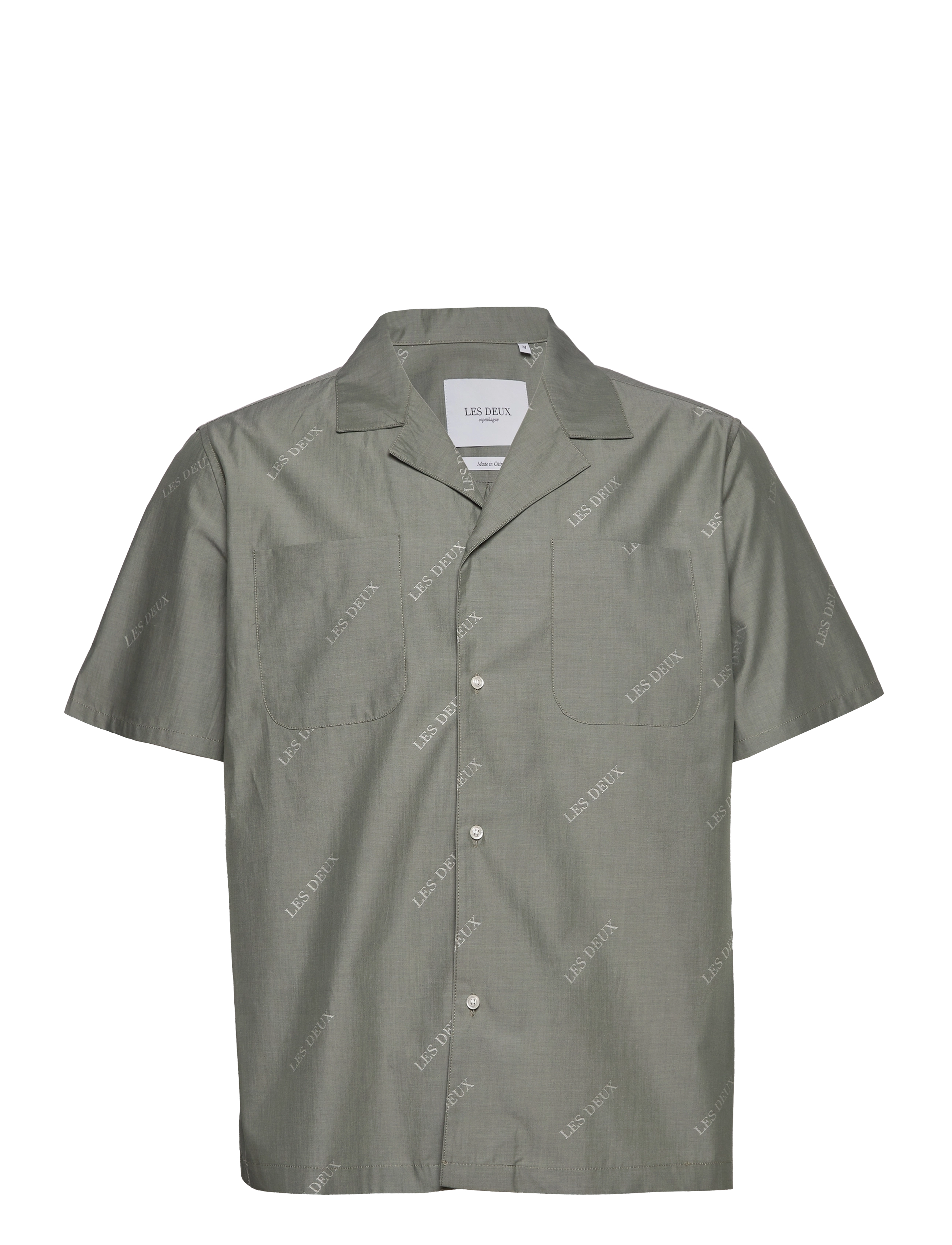 LES DEUX Les Deux Ss Jacquard Shirt Grau - S - Herren