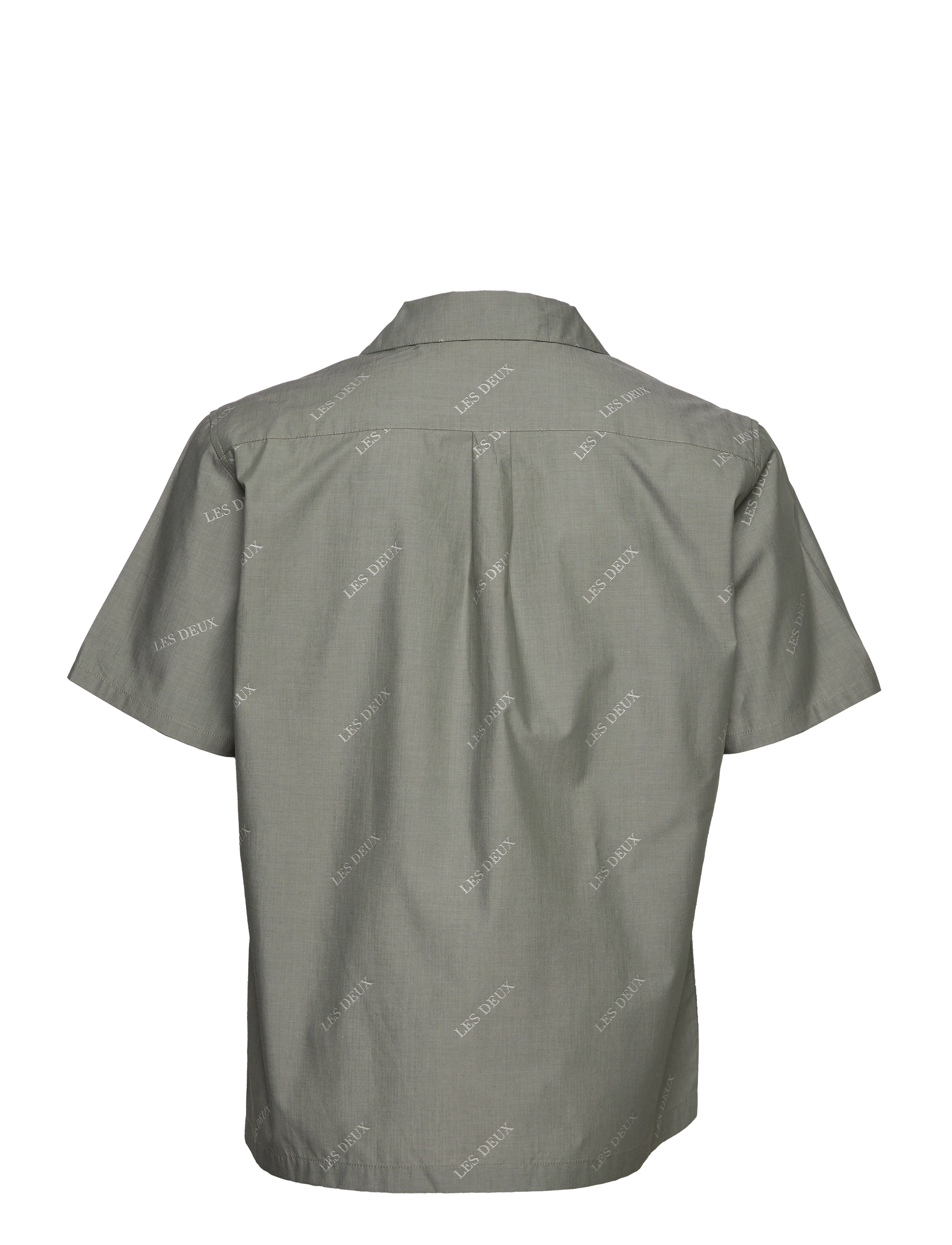 Les Deux - Les Deux SS Jacquard Shirt - basic-hemden - thyme green/whisper white - 1