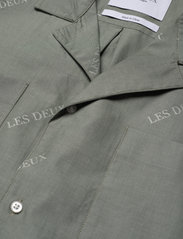 Les Deux - Les Deux SS Jacquard Shirt - basic shirts - thyme green/whisper white - 3