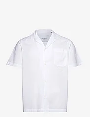 Les Deux - Leland Light Oxford SS Shirt 3.0 - oxford shirts - white - 0