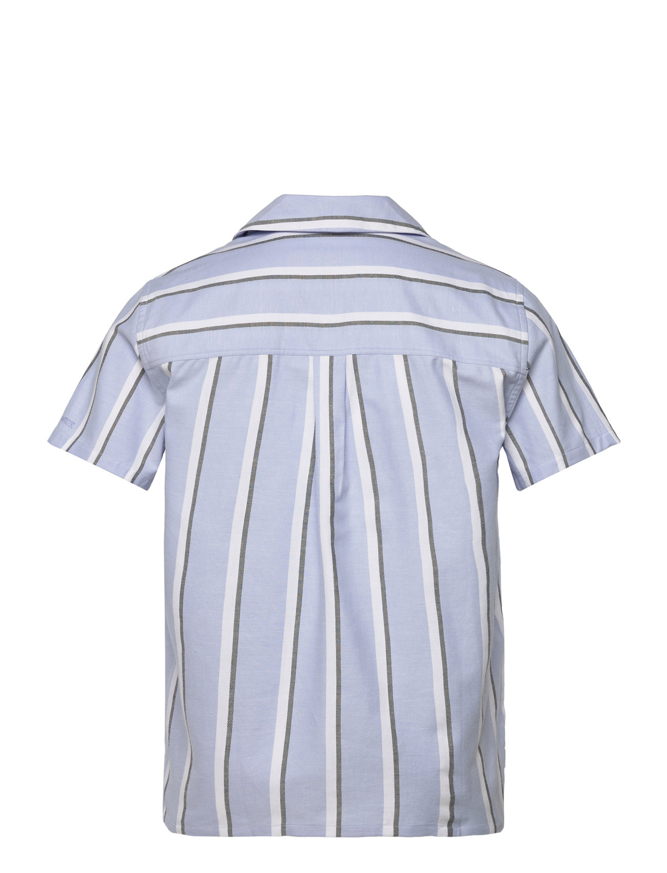 Les Deux - Lawson Stripe SS Shirt - kurzarmhemden - summer sky/white - 1