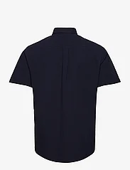 Les Deux - Louis Seersucker SS Shirt - laisvalaikio marškiniai - dark navy - 1