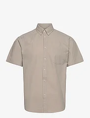 Les Deux - Louis Seersucker SS Shirt - basic-hemden - light sand - 0
