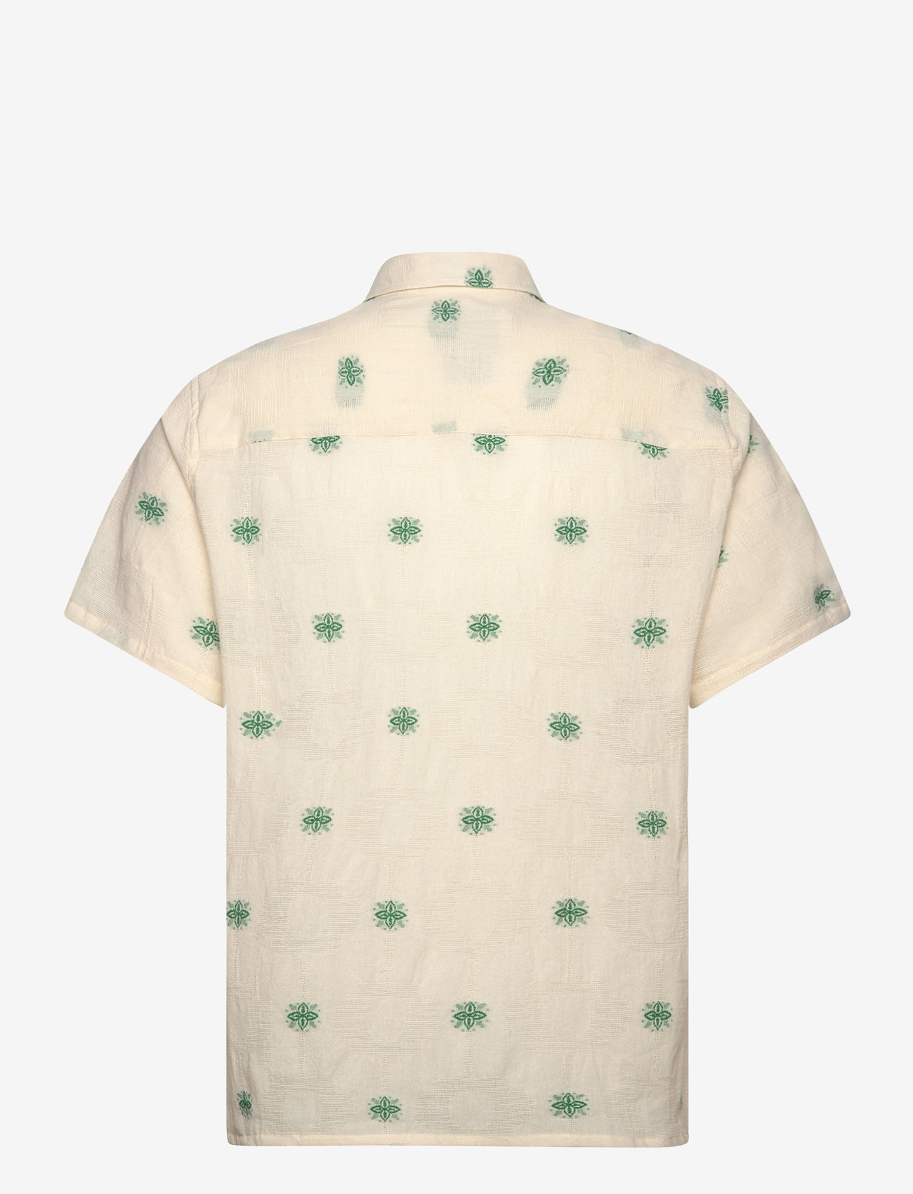 Les Deux - Ira SS Shirt - ivory/vintage green - 1