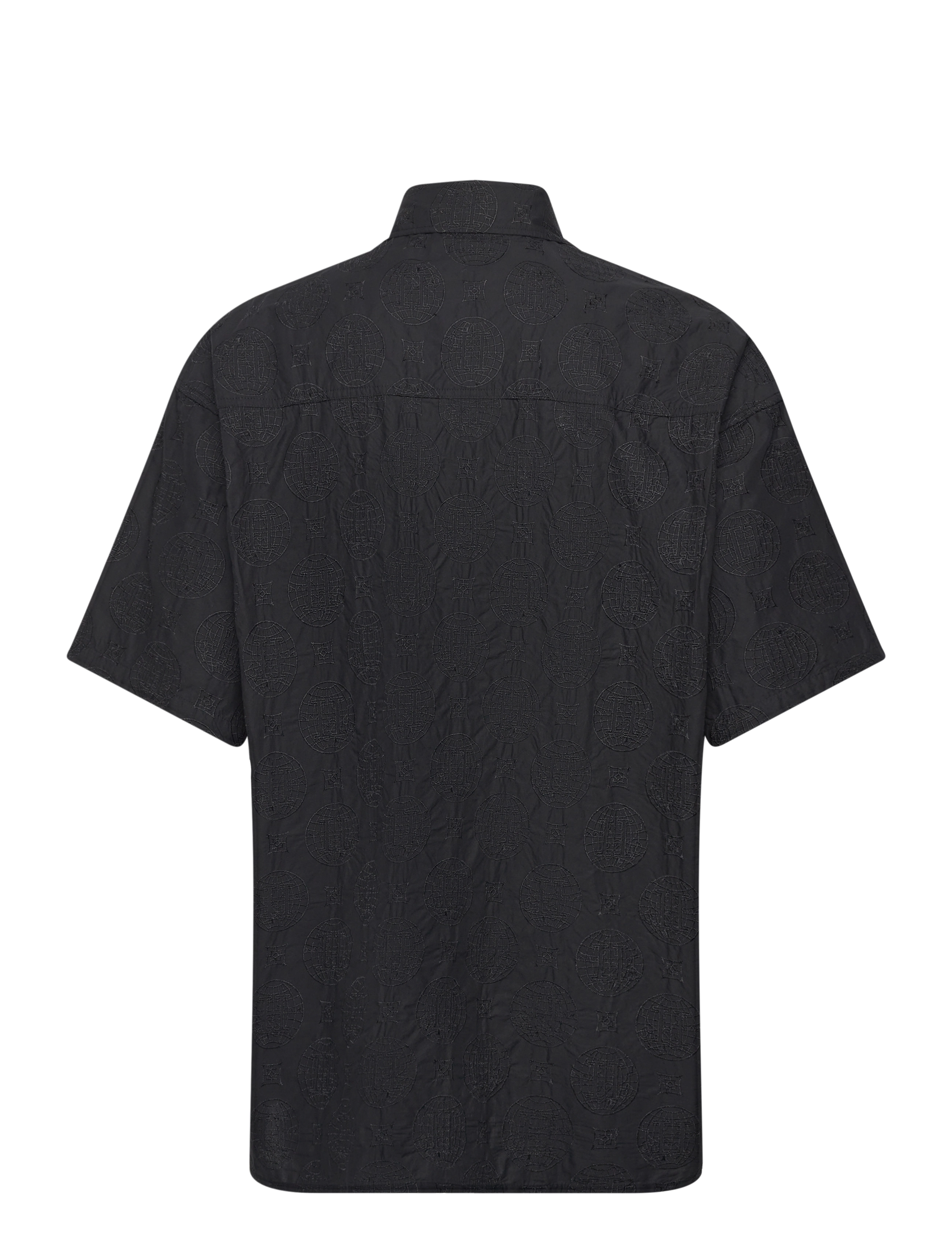 Les Deux - Globe Loose SS Shirt - kortærmede skjorter - black - 2