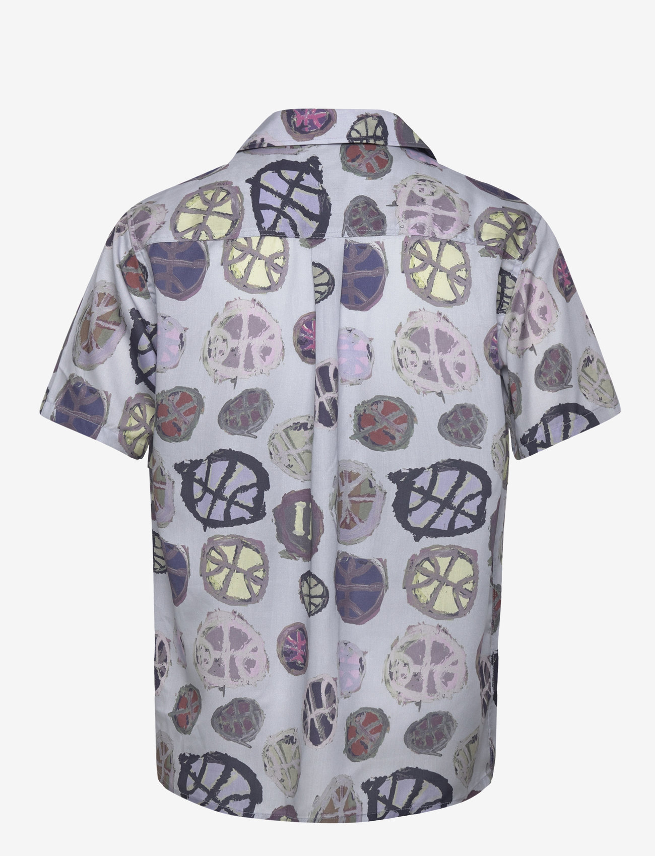 Les Deux - Artist AOP SS Shirt - kortærmede skjorter - summer sky/multicolor aop - 1