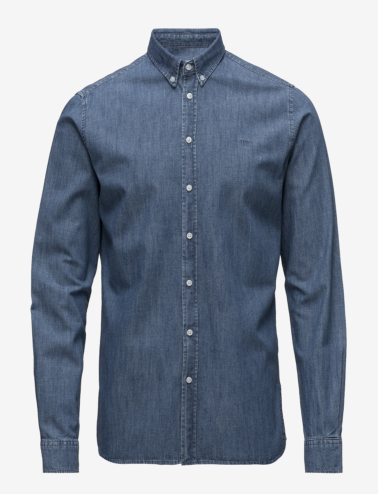 Les Deux - Vagrant Chambray Shirt - dark blue - 0