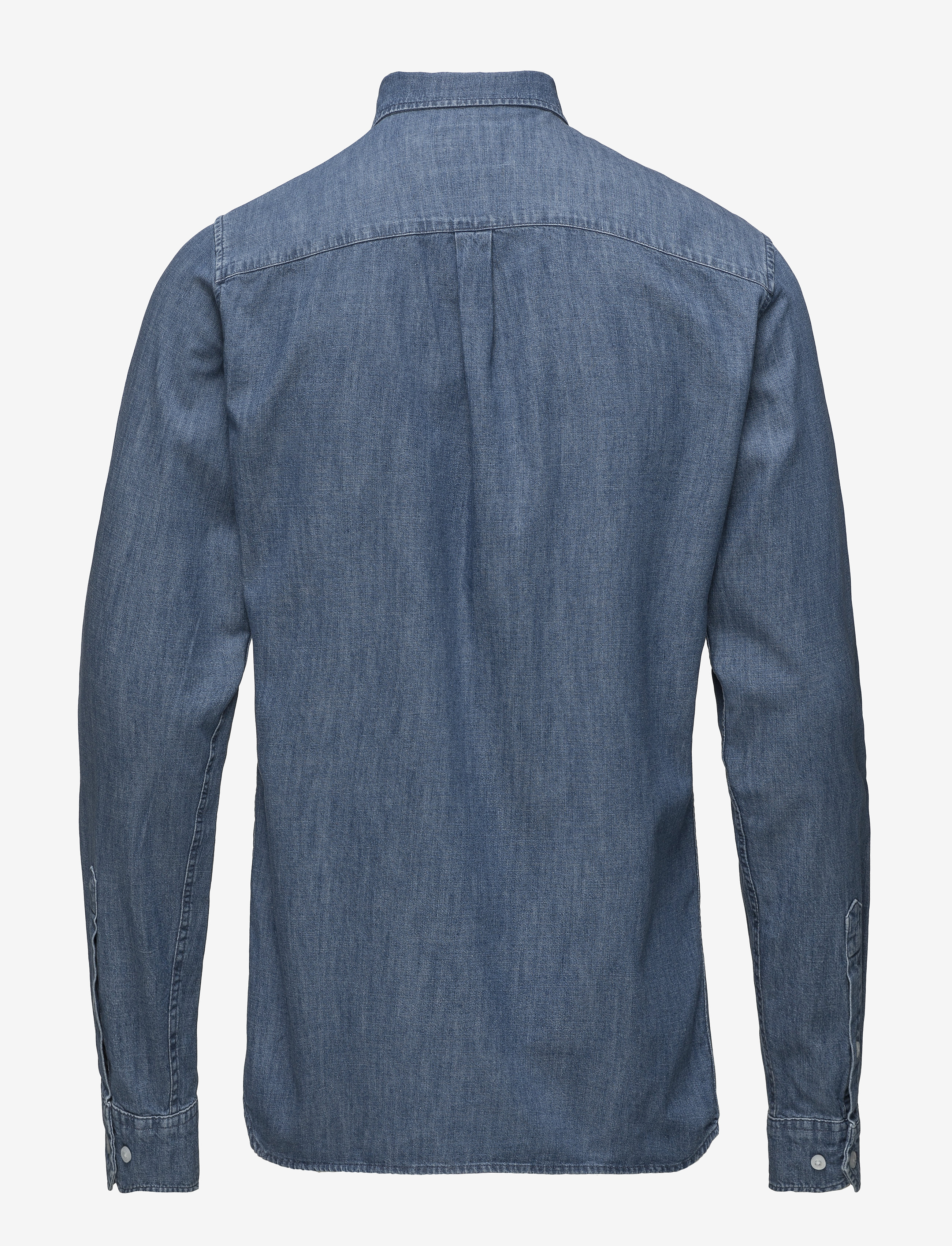 Les Deux - Vagrant Chambray Shirt - dark blue - 1