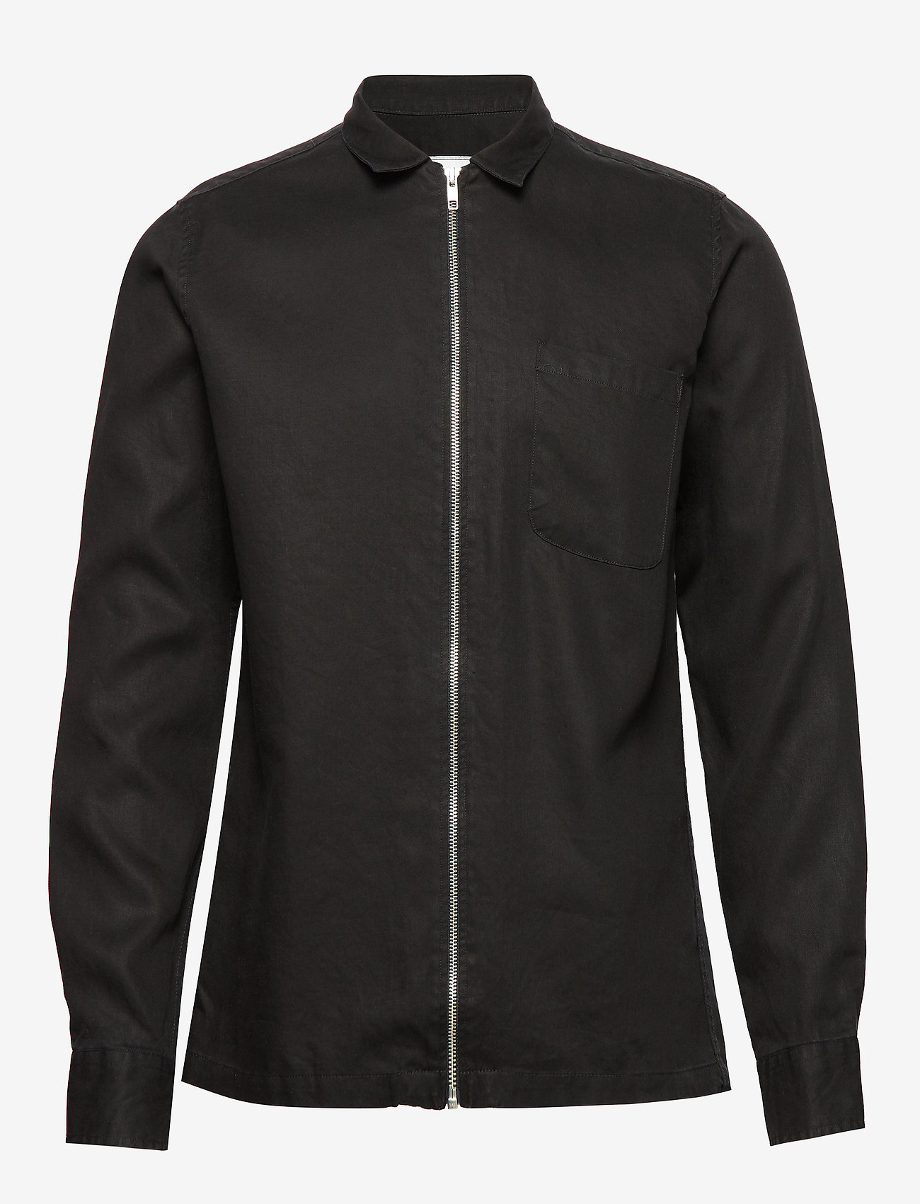 Les Deux - Jean Zipper Overshirt - 0101-black - 0