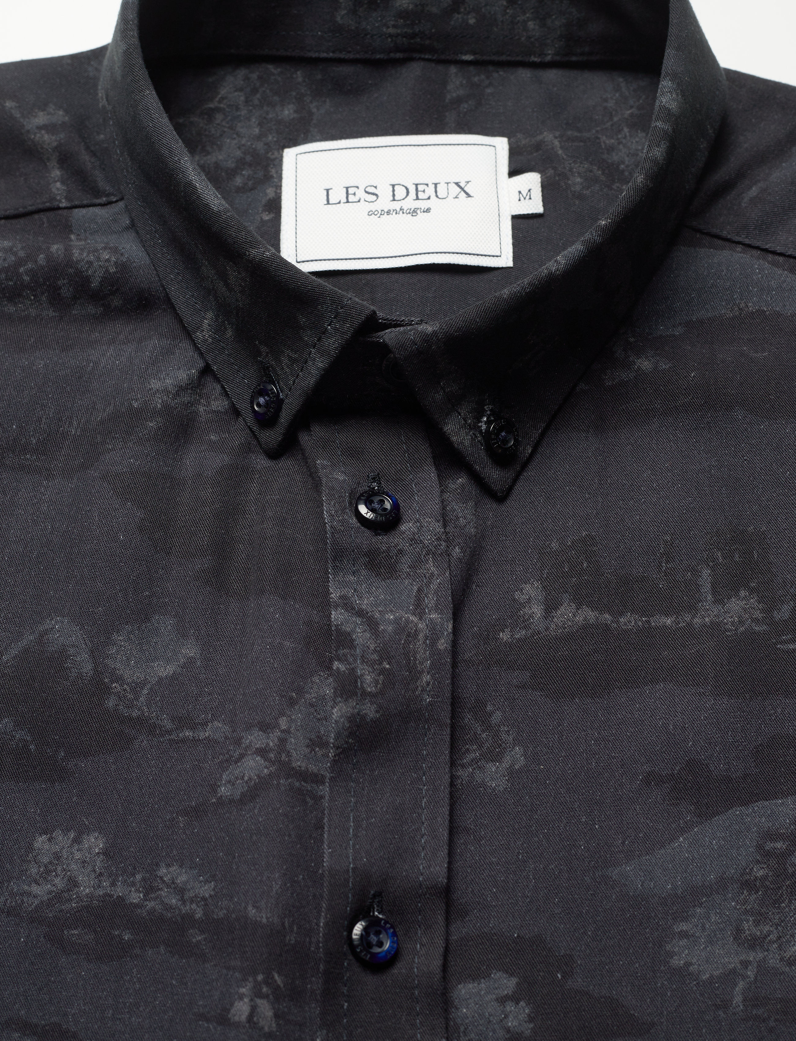 Les Deux - Lou AOP Tencel Shirt - dark navy - 2