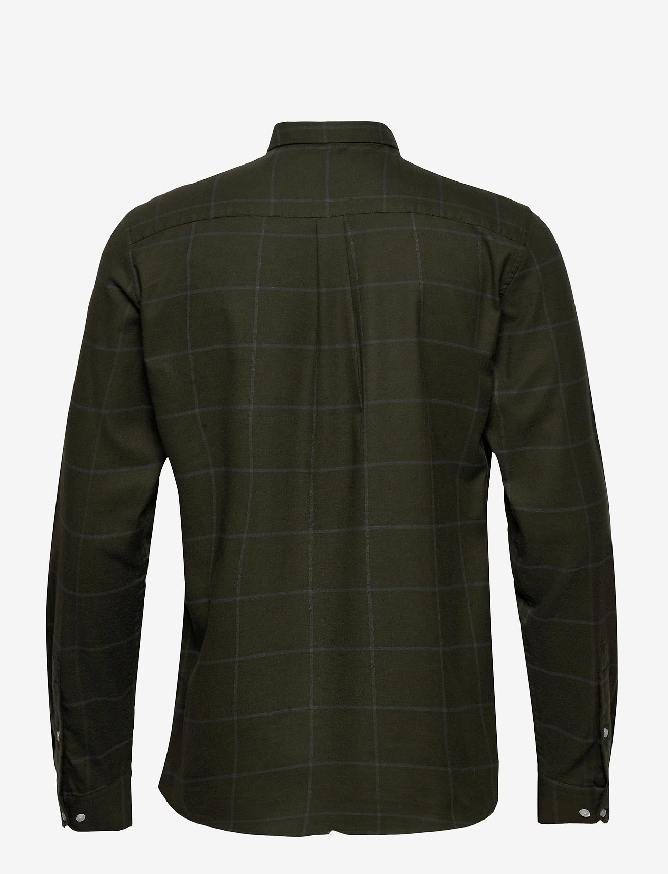 Les Deux - Harrison B. D. Check Brushed Shirt - deep forrest/charcoal - 1