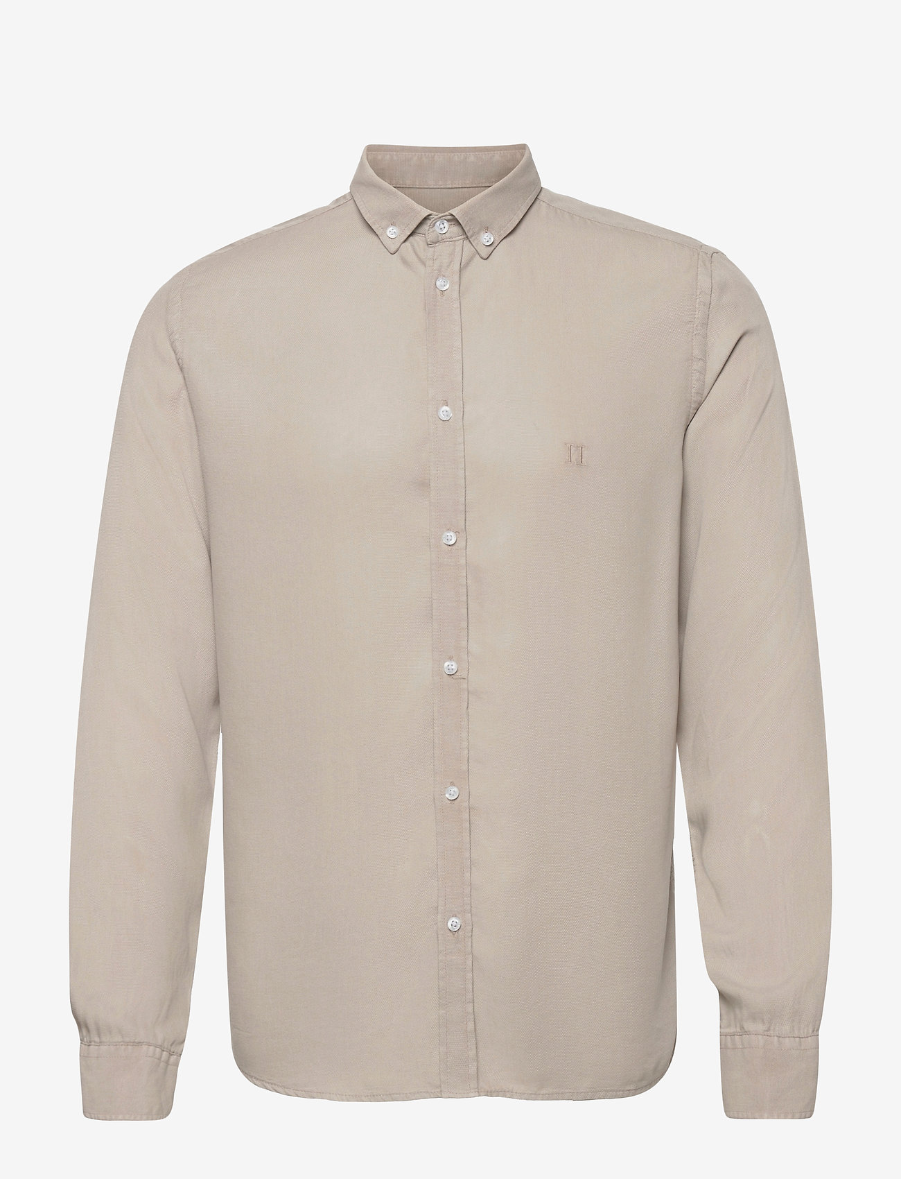 Les Deux - Laurent Tencel Dobby Shirt - dark sand - 0