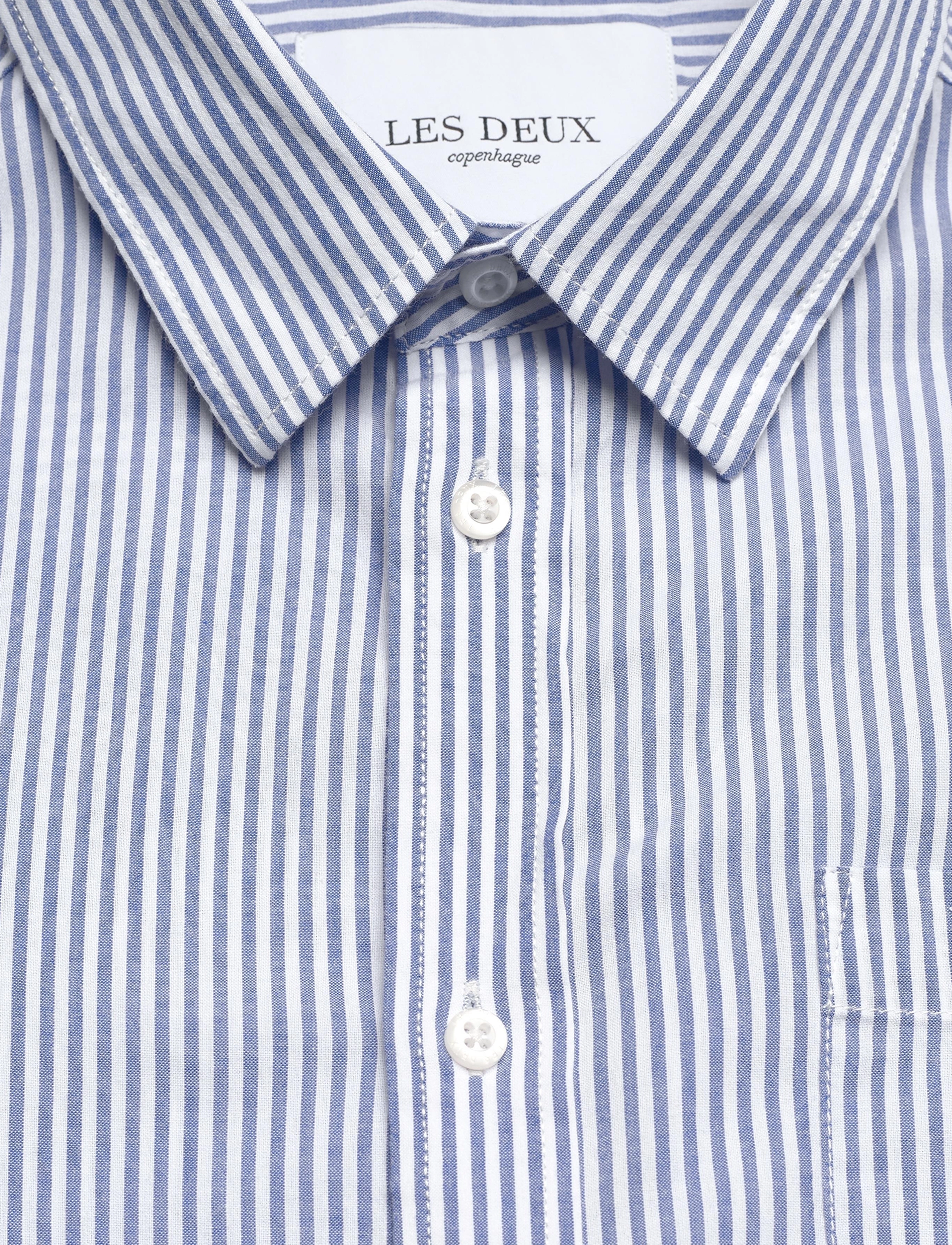 Les Deux - Louis Light Oxford Shirt - oxford blue/white - 2
