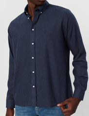 Les Deux - Desert Reg Shirt - basic skjorter - dark navy melange - 3