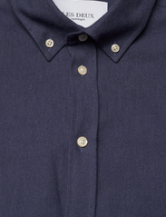 Les Deux - Desert Reg Shirt - basic skjorter - dark navy melange - 4
