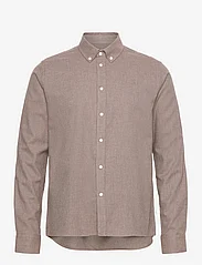 Les Deux - Desert Reg Shirt - basic shirts - mountain grey melange - 0