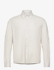 Les Deux - Desert Reg Shirt - basic shirts - snow melange - 0