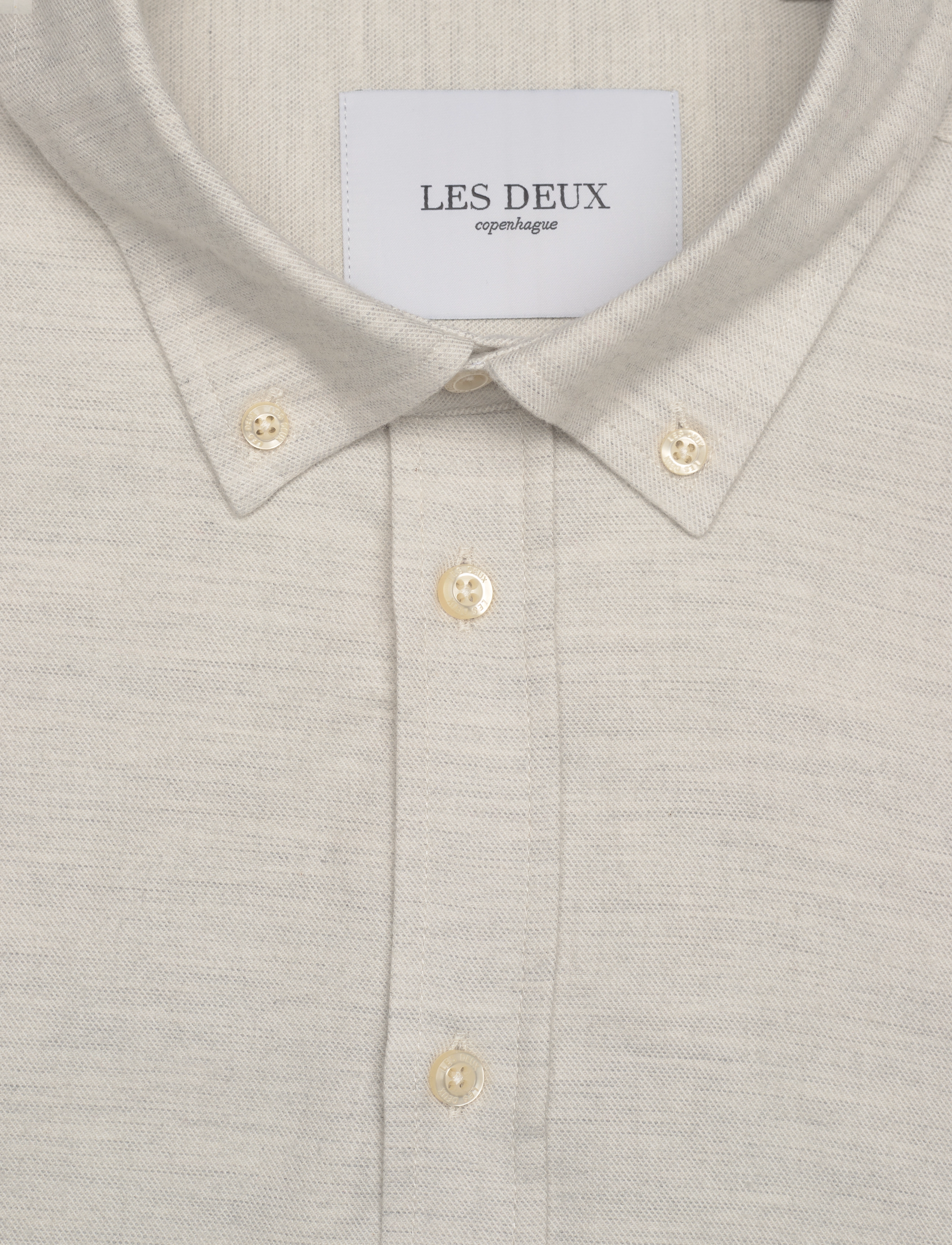 Les Deux - Desert Reg Shirt - snow melange - 2