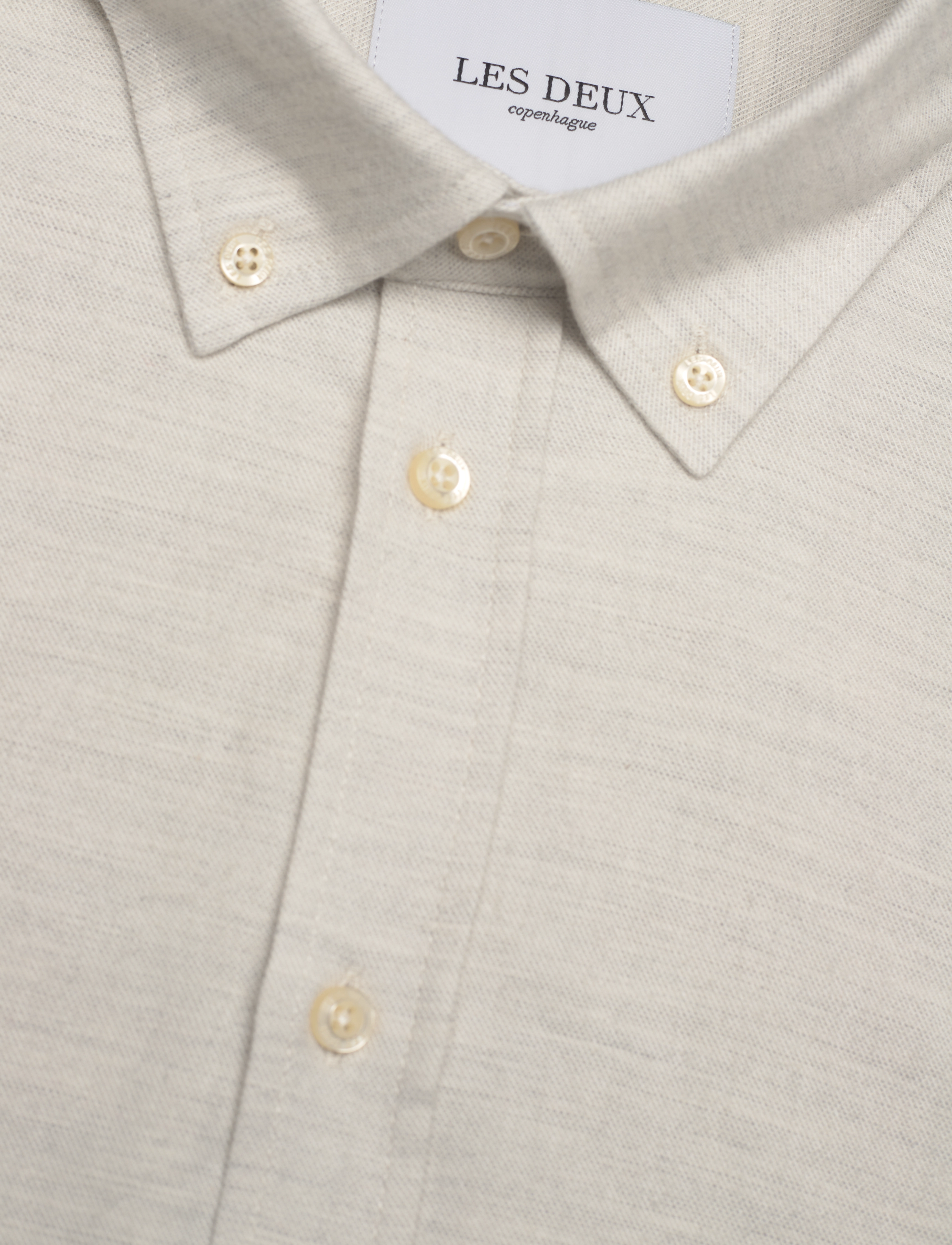 Les Deux - Desert Reg Shirt - snow melange - 3