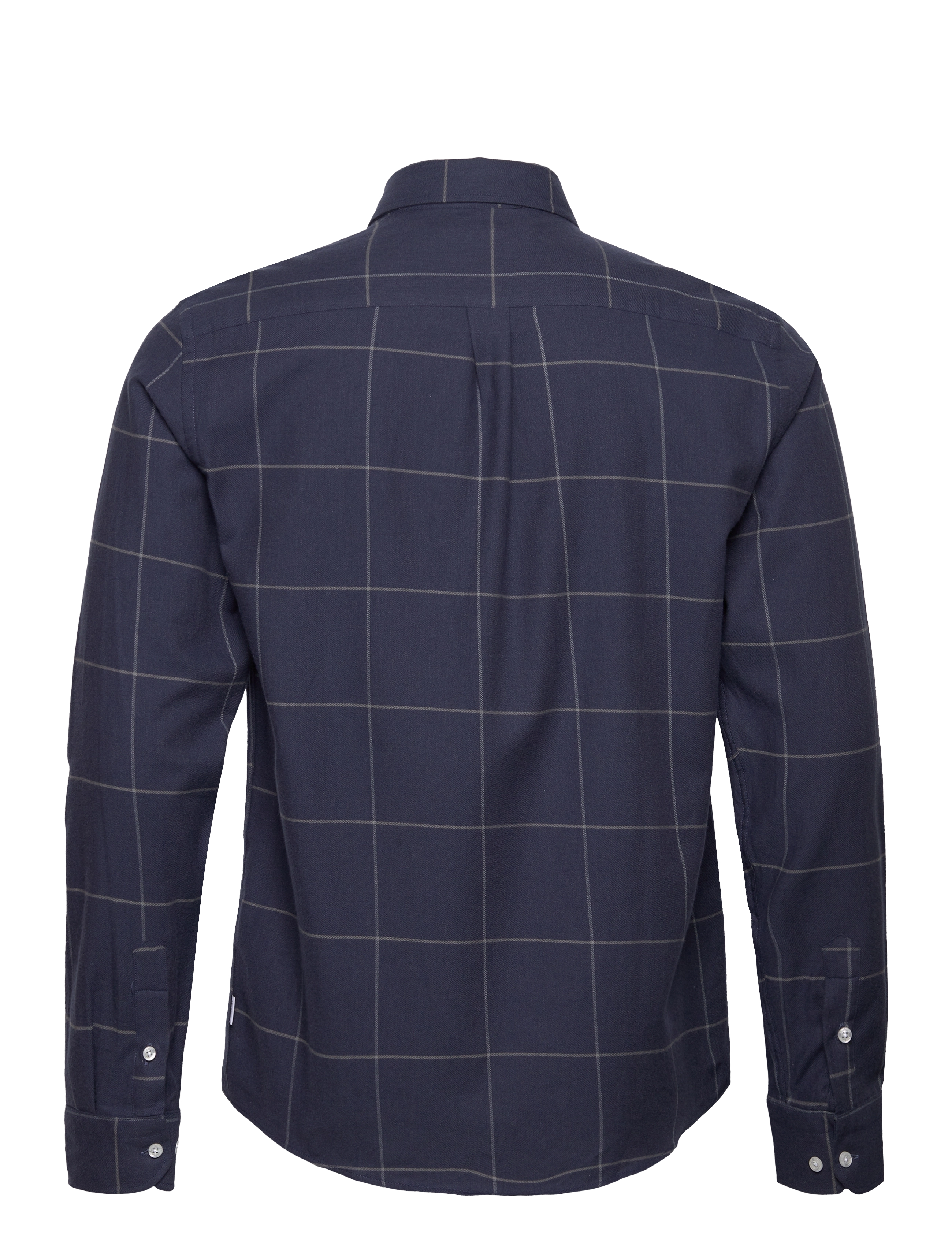 Les Deux - Desert Reg Check Shirt - dark navy/dark dull gray - 1