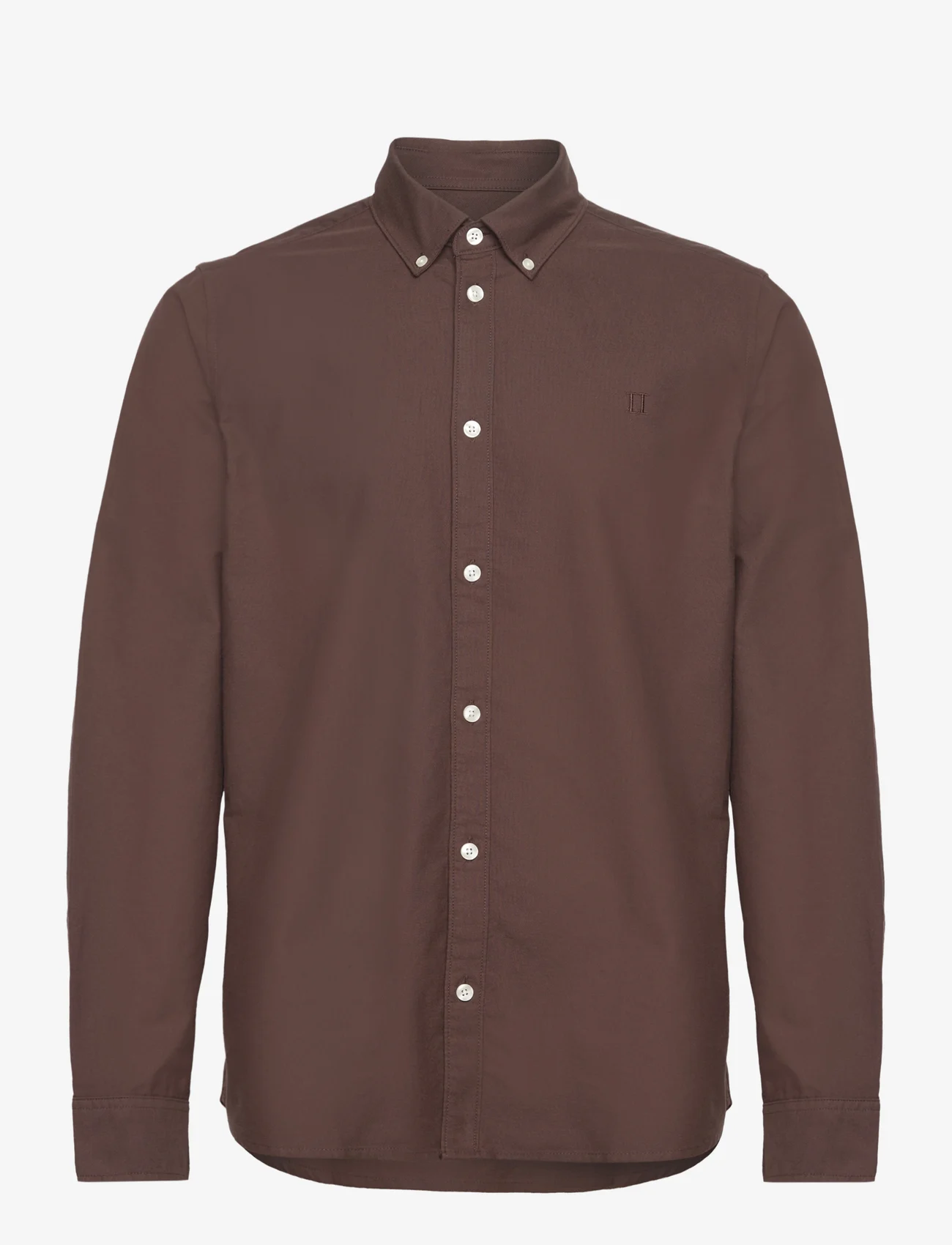 Les Deux - Kristian Oxford Shirt - oxford skjorter - coffee brown - 0