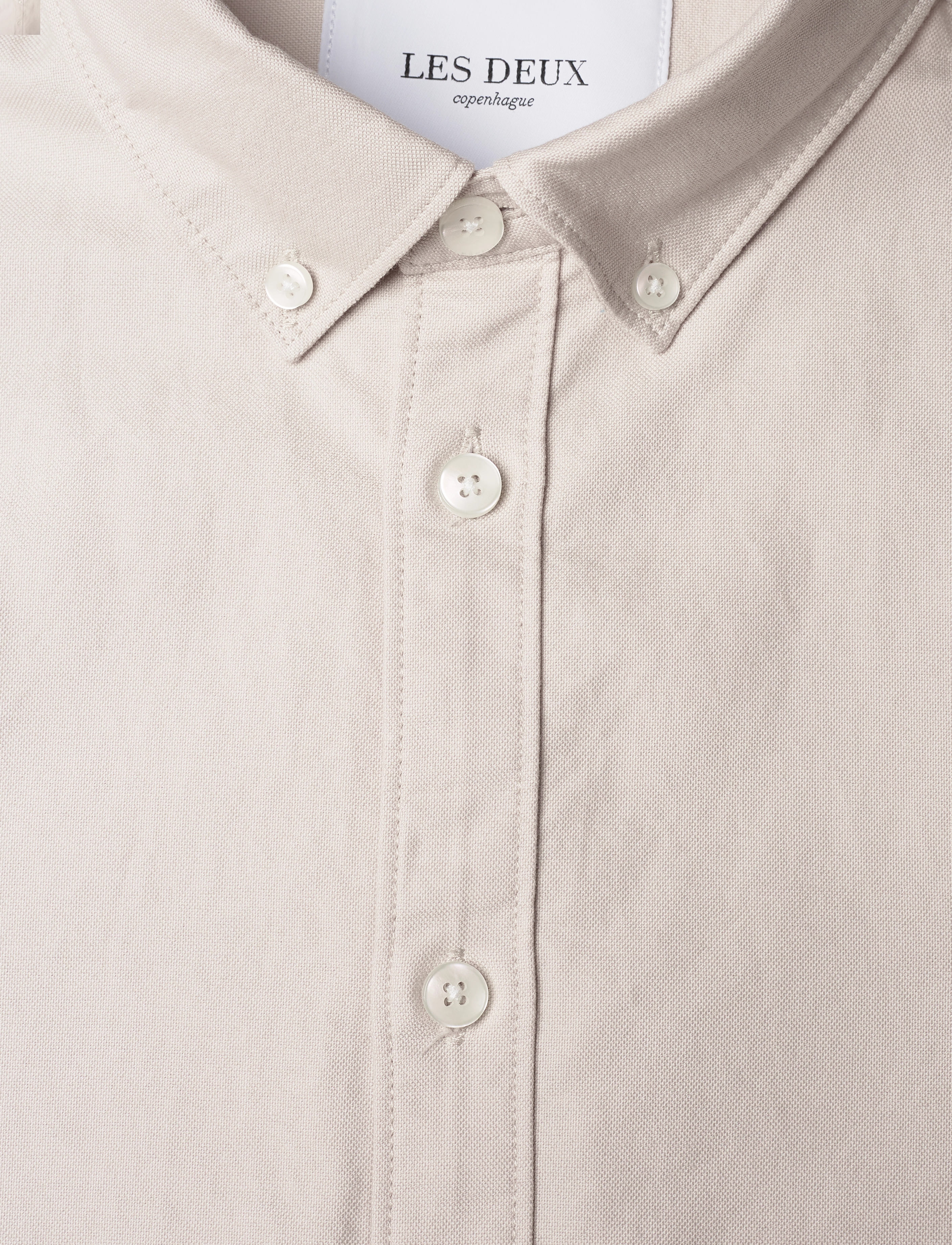Les Deux - Kristian Oxford Shirt - dark sand - 3