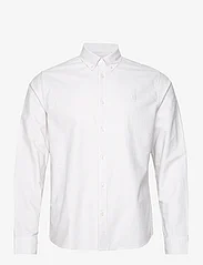 Les Deux - Kristian Oxford Shirt - oksfordo marškiniai - dark sand/white - 0
