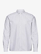 Kristian Oxford Shirt - WHITE/DARK NAVY/BLACK