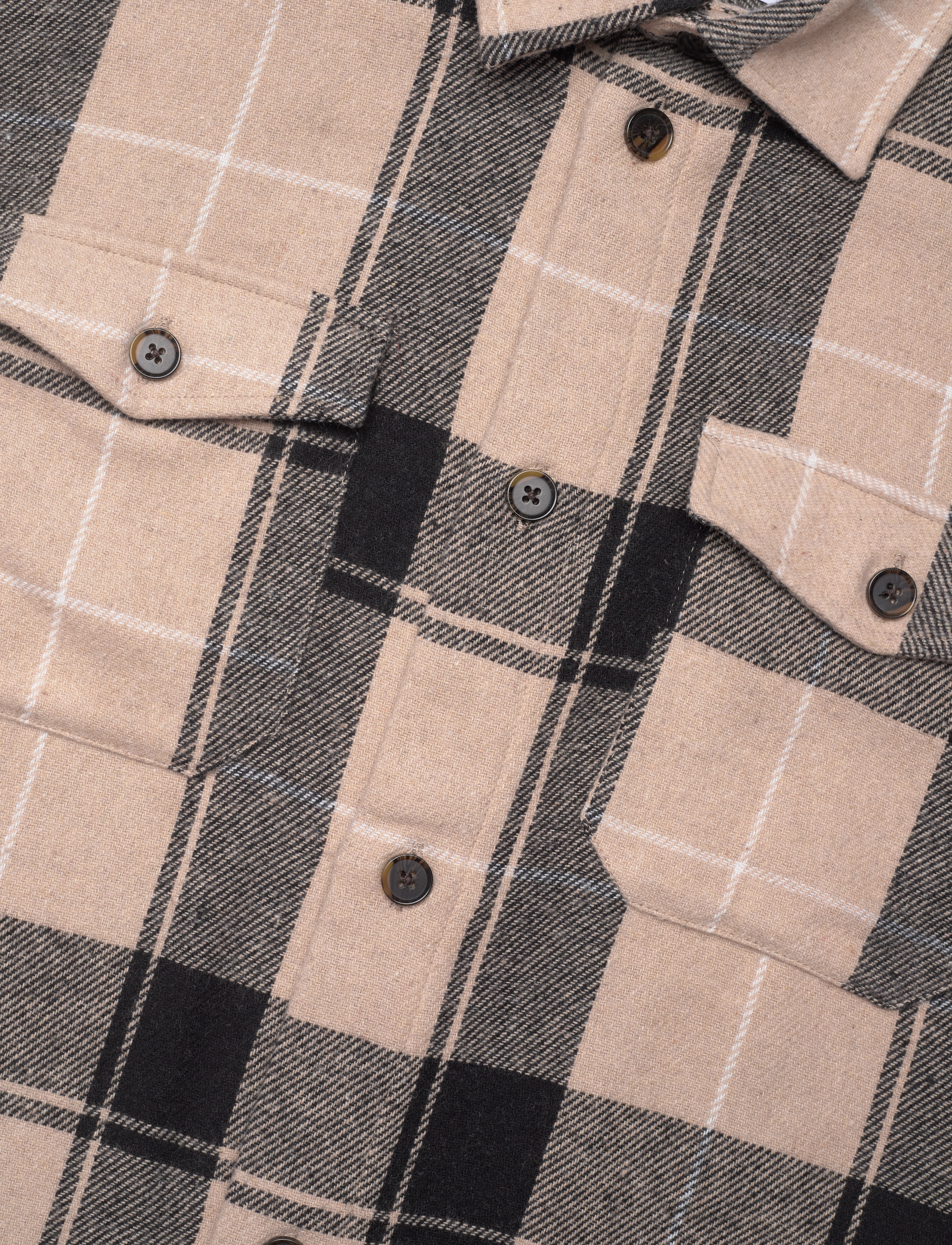 Les Deux - Lennon Check Shirt - dusty teak/black - 3