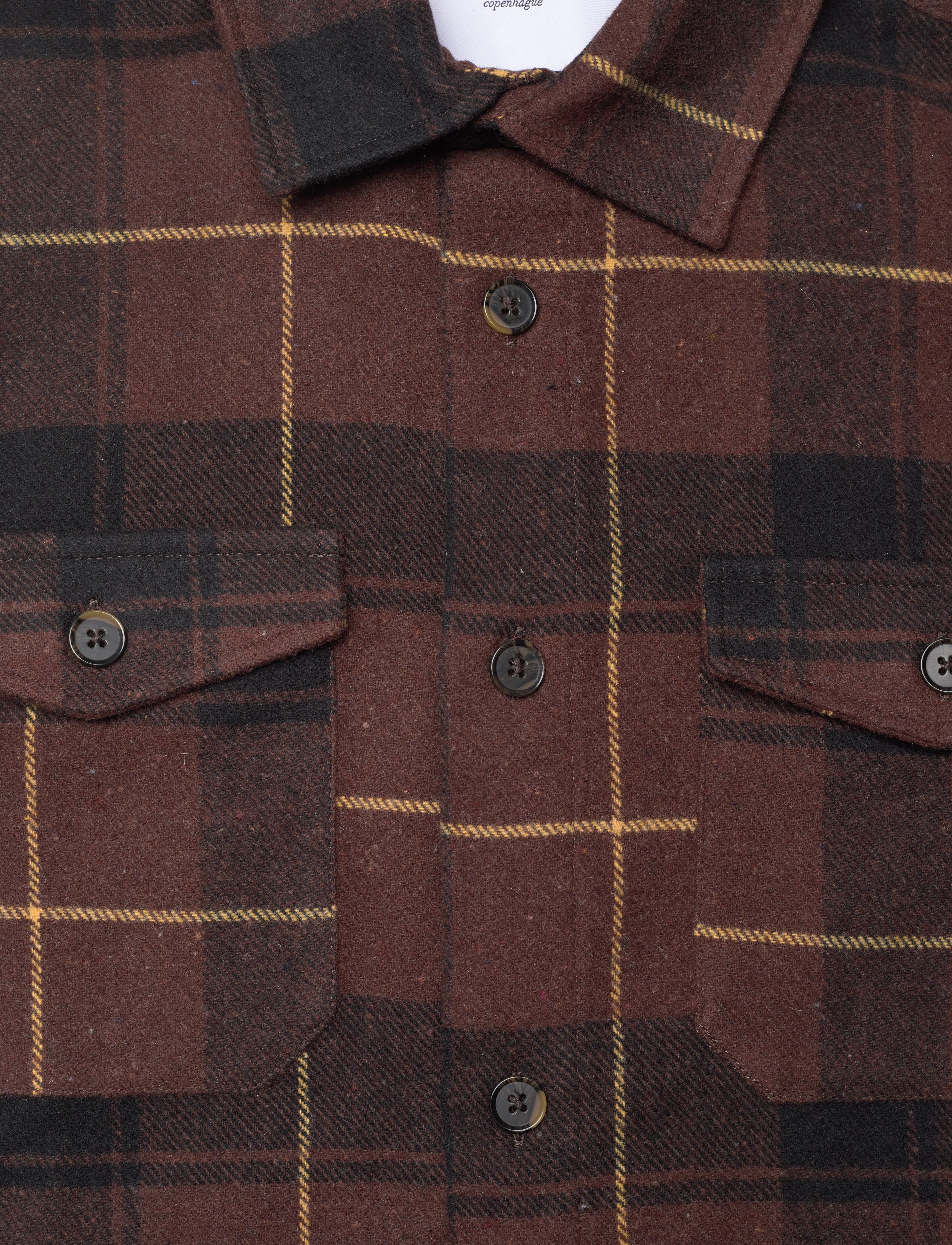 Les Deux - Lennon Check Shirt - ebony brown/black - 2