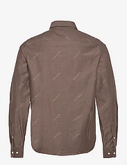 Les Deux - Les Deux Jacquard Flannel Shirt - basic shirts - coffee brown/walnut - 1