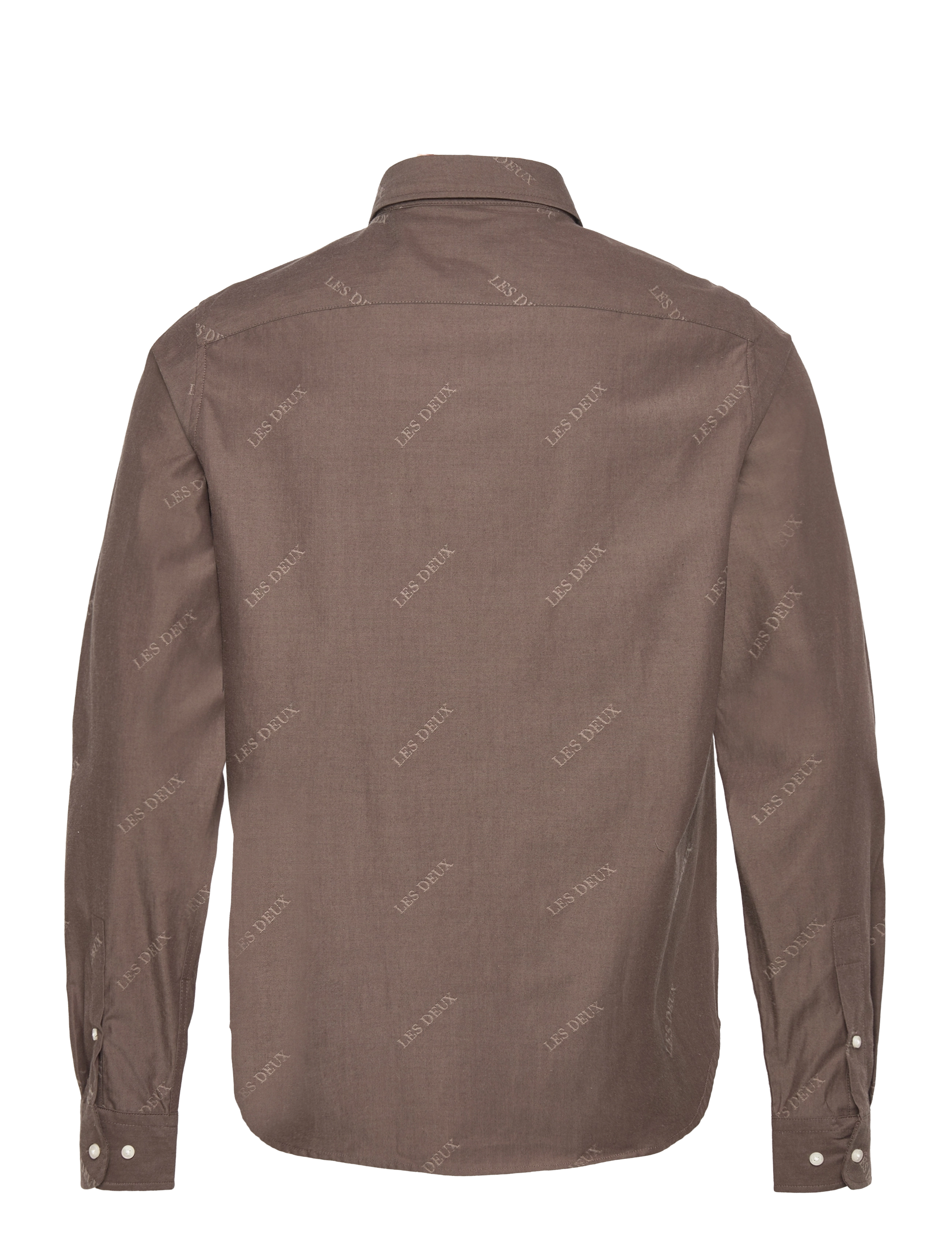 Les Deux - Les Deux Jacquard Flannel Shirt - basic skjorter - coffee brown/walnut - 1