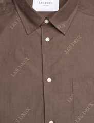 Les Deux - Les Deux Jacquard Flannel Shirt - basic shirts - coffee brown/walnut - 2