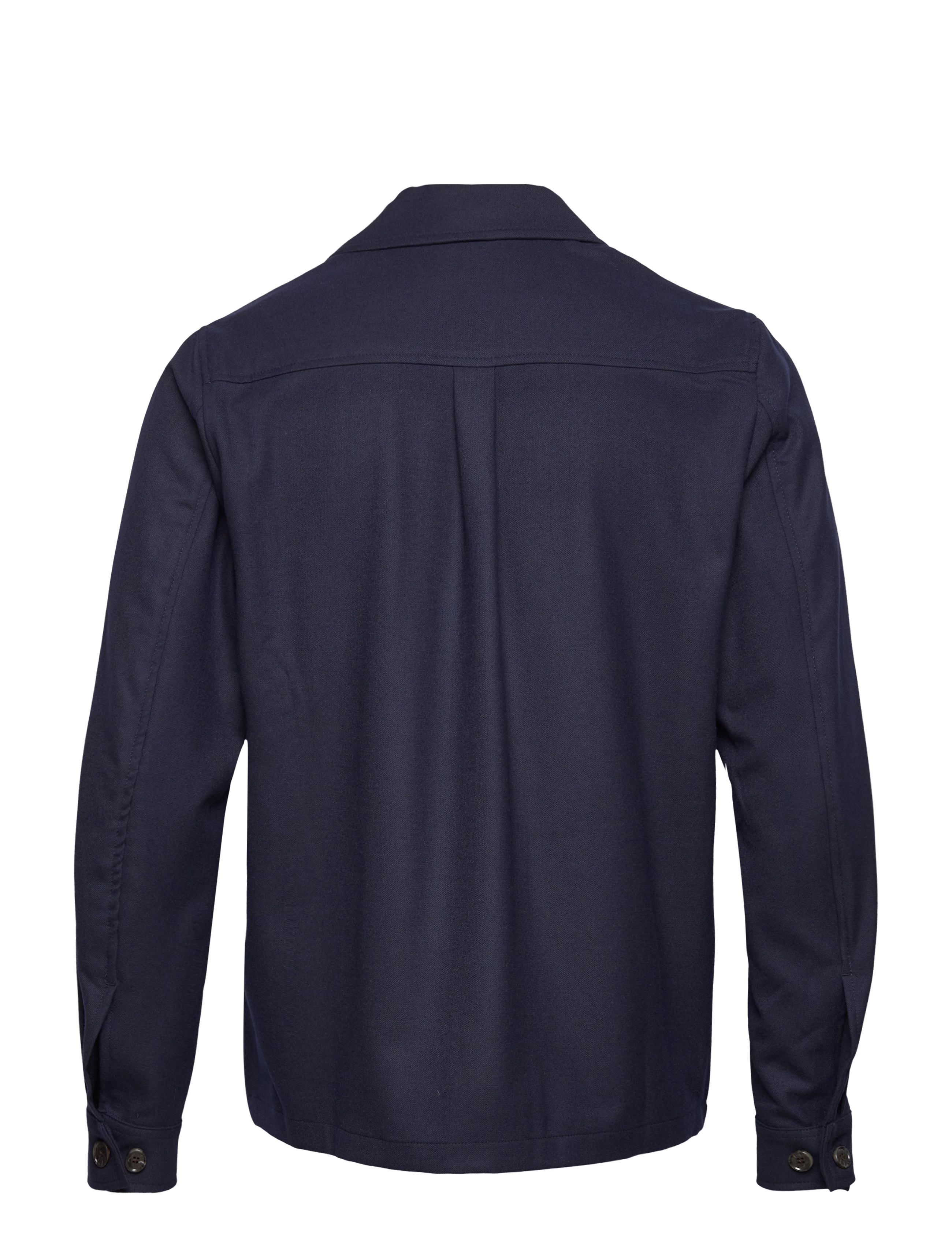 Les Deux - Keaton Brushed Camp Collar Shirt - dark navy - 1