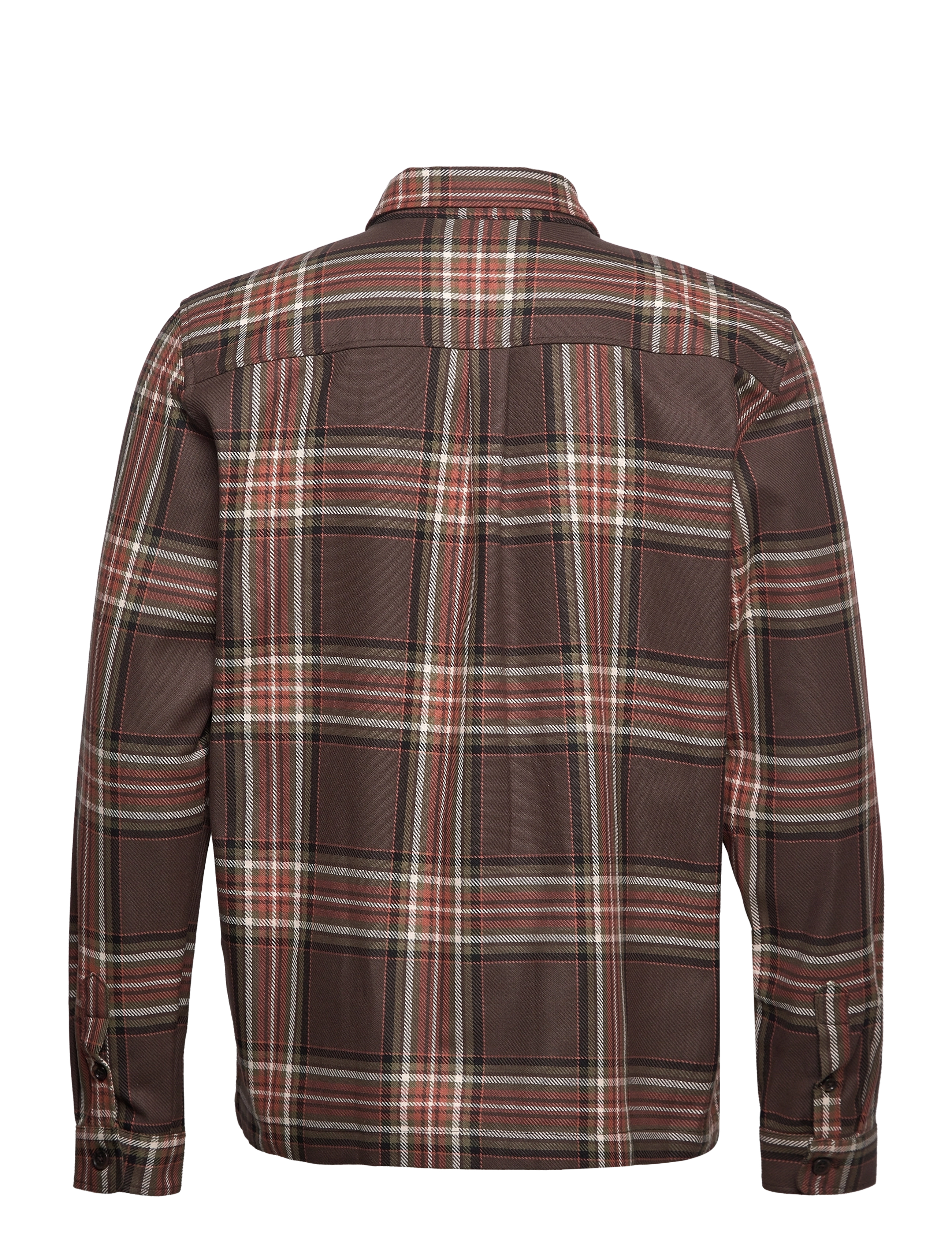 Les Deux - Keanu Check Twill Shirt - coffee brown/ivory - 1
