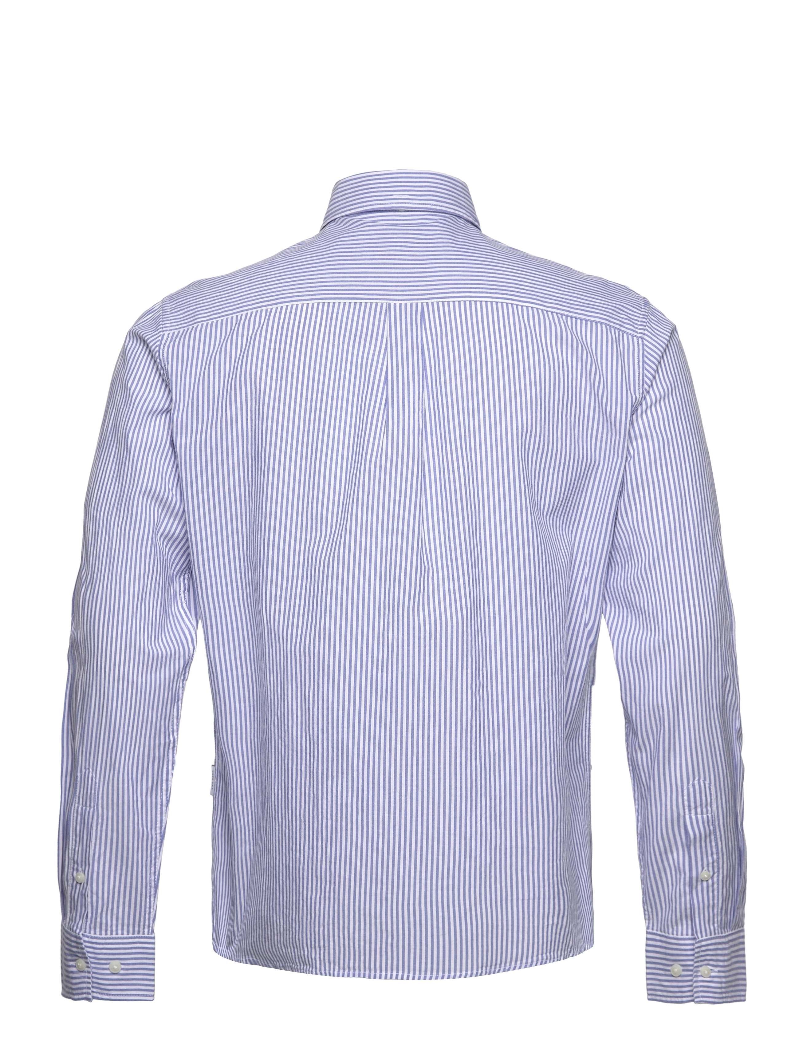 Les Deux - Louis Light Oxford Shirt 2.0 - light blue stripe - 1
