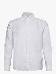 Les Deux - Kristian Linen B.D. Shirt - linneskjortor - white - 0