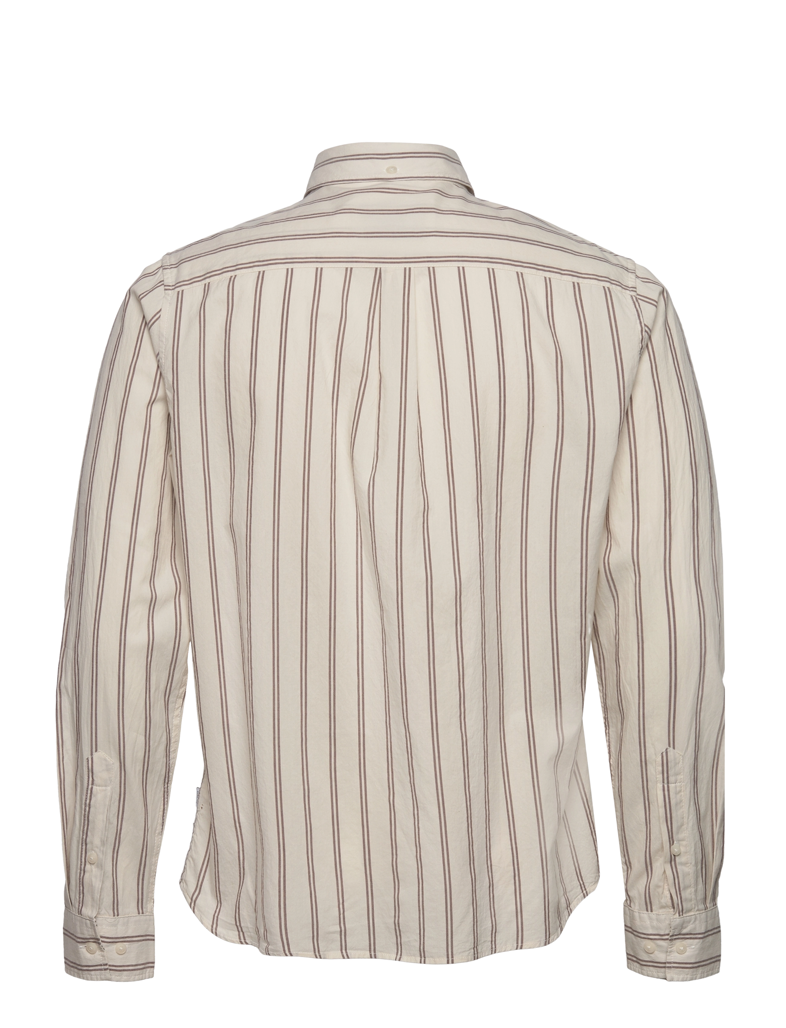 Les Deux - Kristian Stripe Shirt - ivory/warm brown - 1