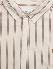 Les Deux - Kristian Stripe Shirt - oxford shirts - ivory/warm brown - 3