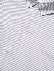 Les Deux - Kristian Stripe Shirt - oxford skjorter - light grey/white - 4