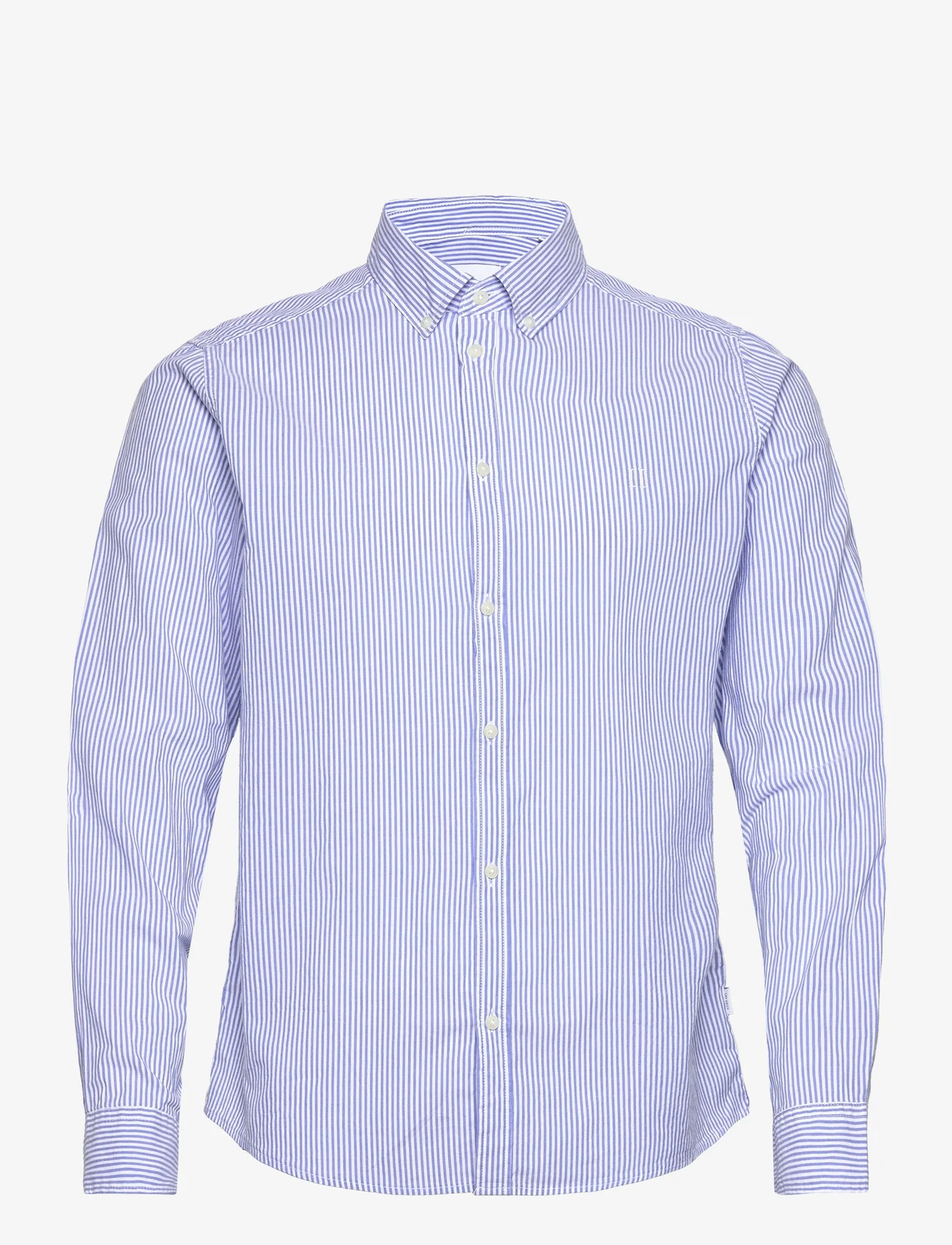 Les Deux - Kristian Stripe Shirt - oxford overhemden - palace blue/white - 0