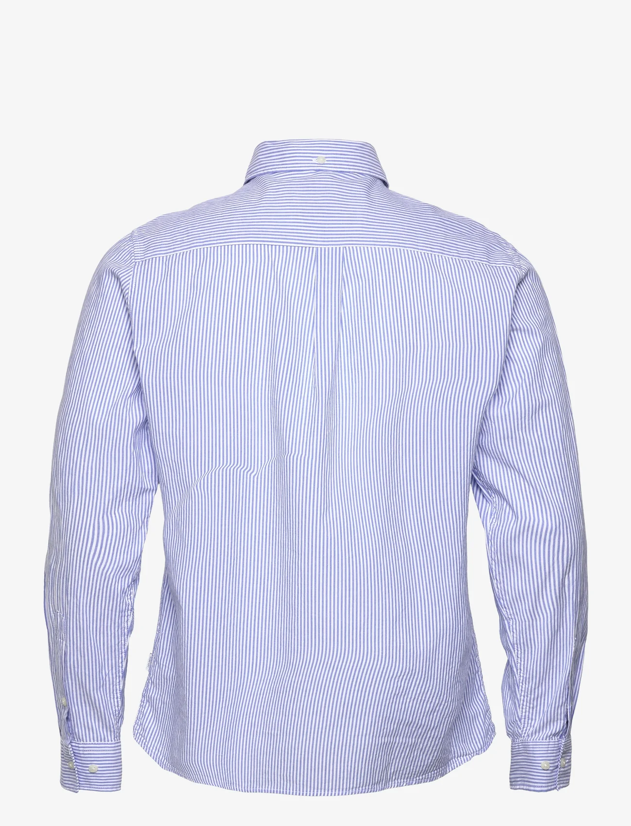 Les Deux - Kristian Stripe Shirt - oxford-skjortor - palace blue/white - 1