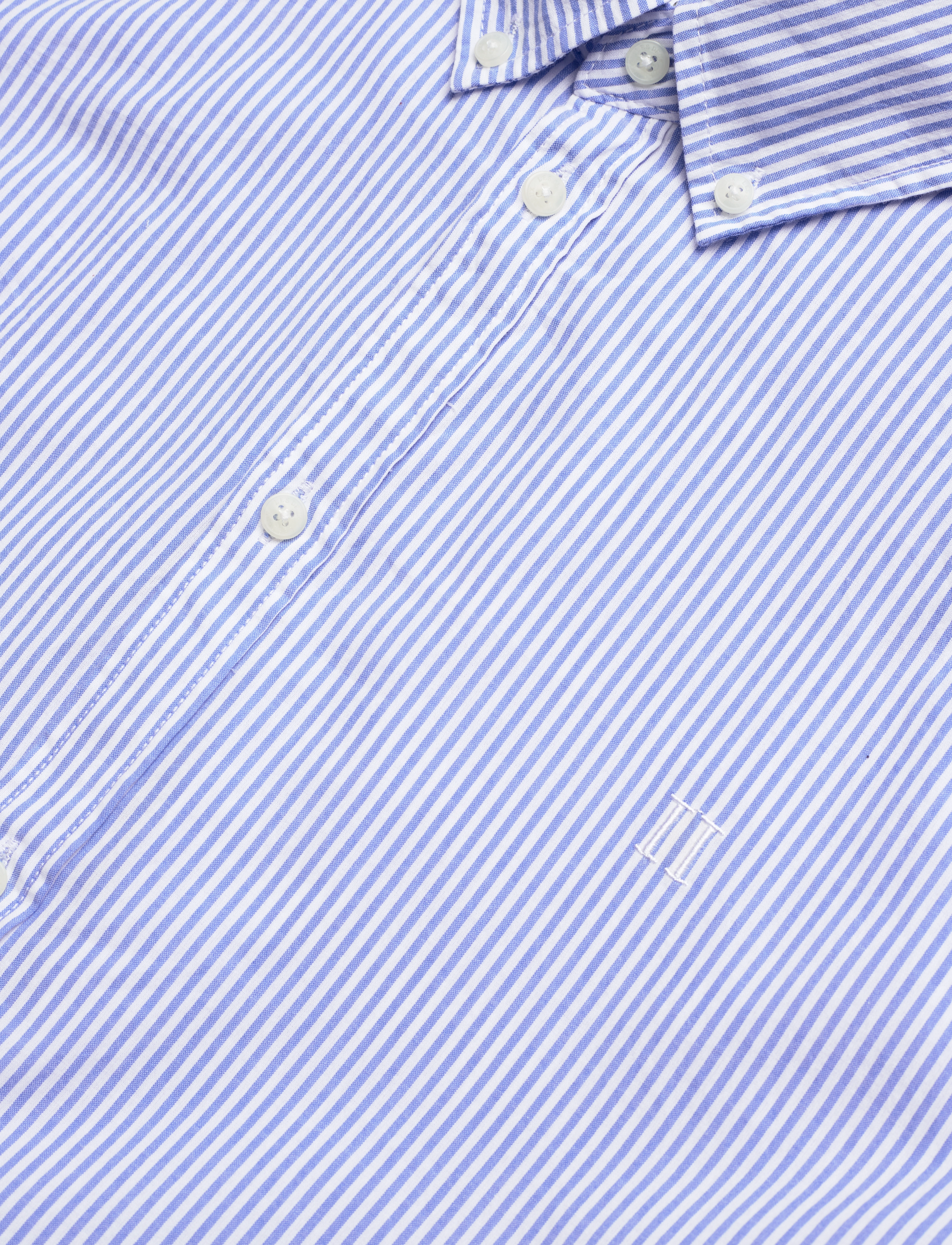 Les Deux - Kristian Stripe Shirt - palace blue/white - 3