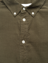 Les Deux - Christoph Corduroy Shirt - velvetiniai marškiniai - olive night - 3
