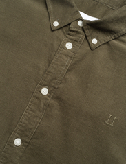 Les Deux - Christoph Corduroy Shirt - velvetiniai marškiniai - olive night - 4