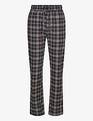 Les Deux - Ludwig Flannel Pyjama Shirt & Pants - pohjoismainen tyyli - dark navy/dark sand - 2
