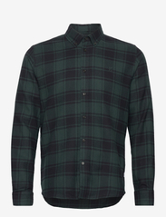 Kristian Check Flannel Shirt - PINE GREEN/BLACK